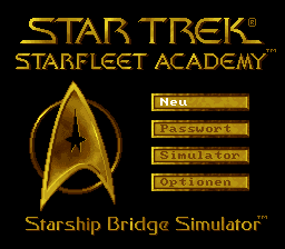 Star Trek - Starfleet Academy (Germany) Title Screen